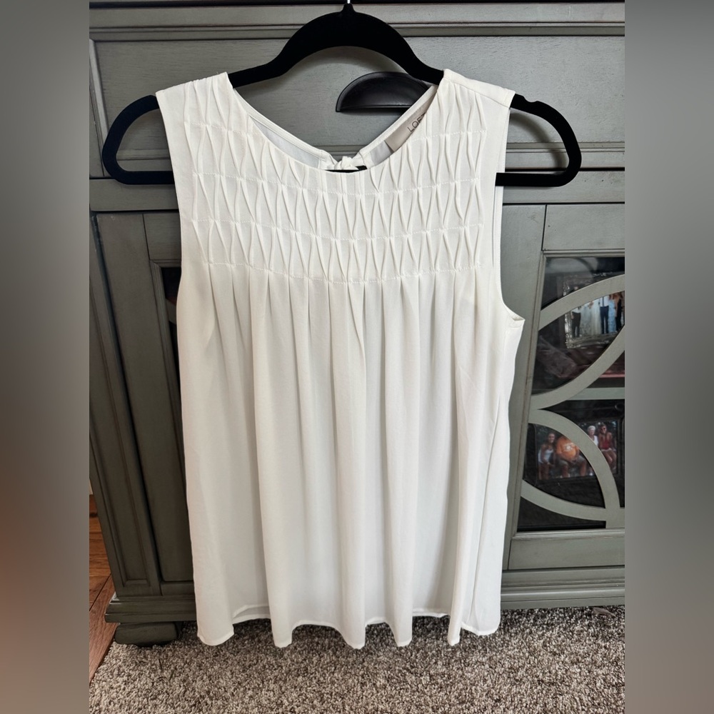 LOFT White Sleeveless Blouse